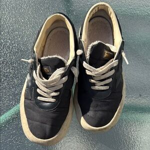 Golden Goose Space Star Black Nylon and Cream Sneakers 36 (6)